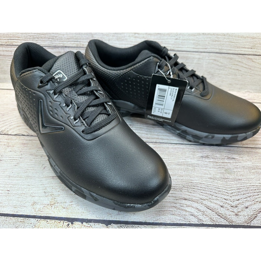 Callaway Men's Monterey Spikeless Golf Shoe Size 9 Black *NEVER WORN*